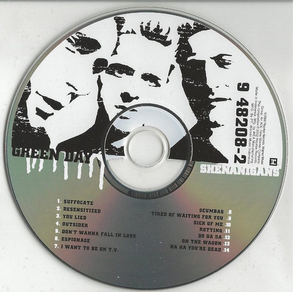 Label Disc: Green Day – Shenanigans (CD) CD | Relix