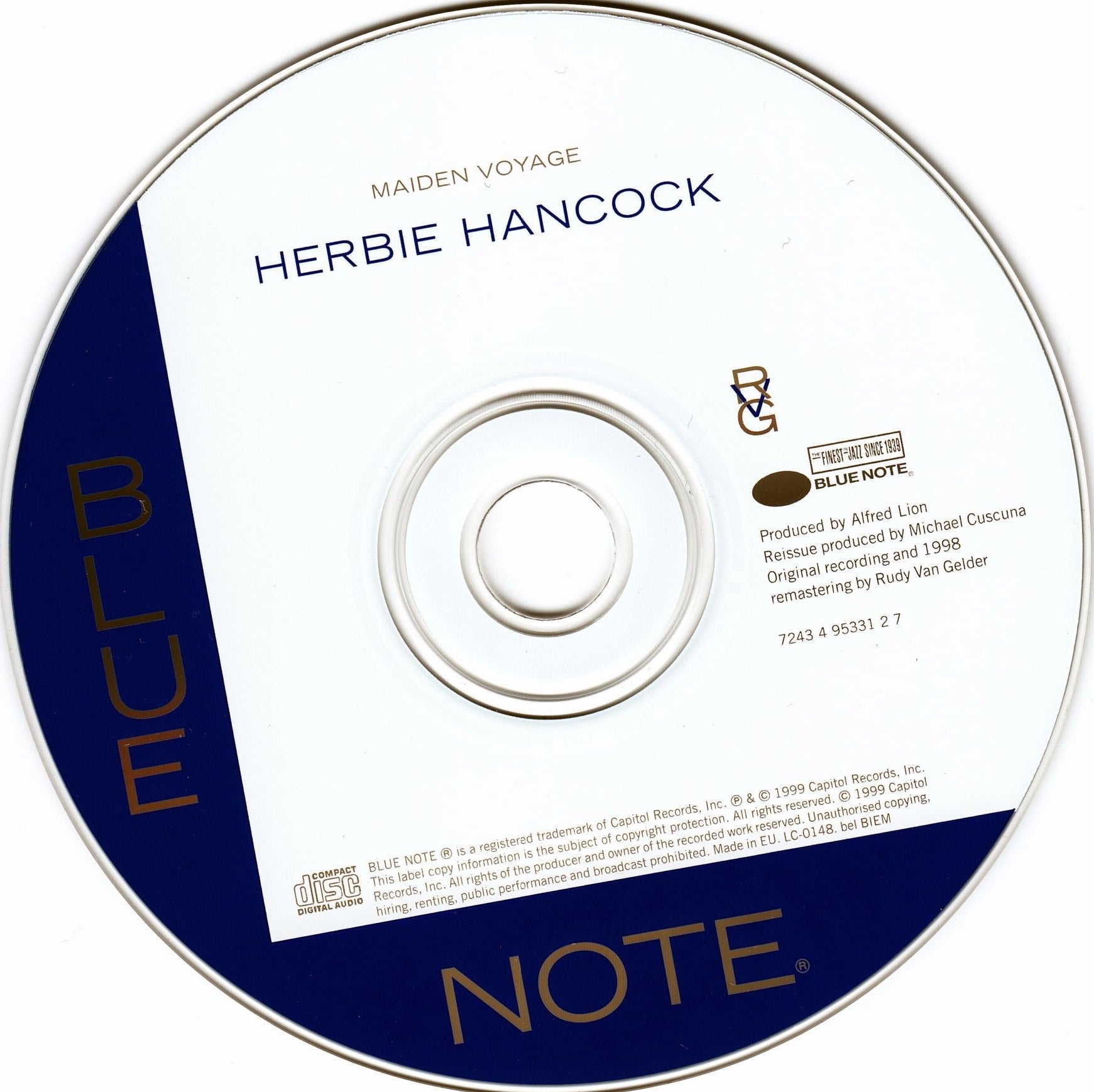 Label Disc: Herbie Hancock – Maiden Voyage CD | Relix