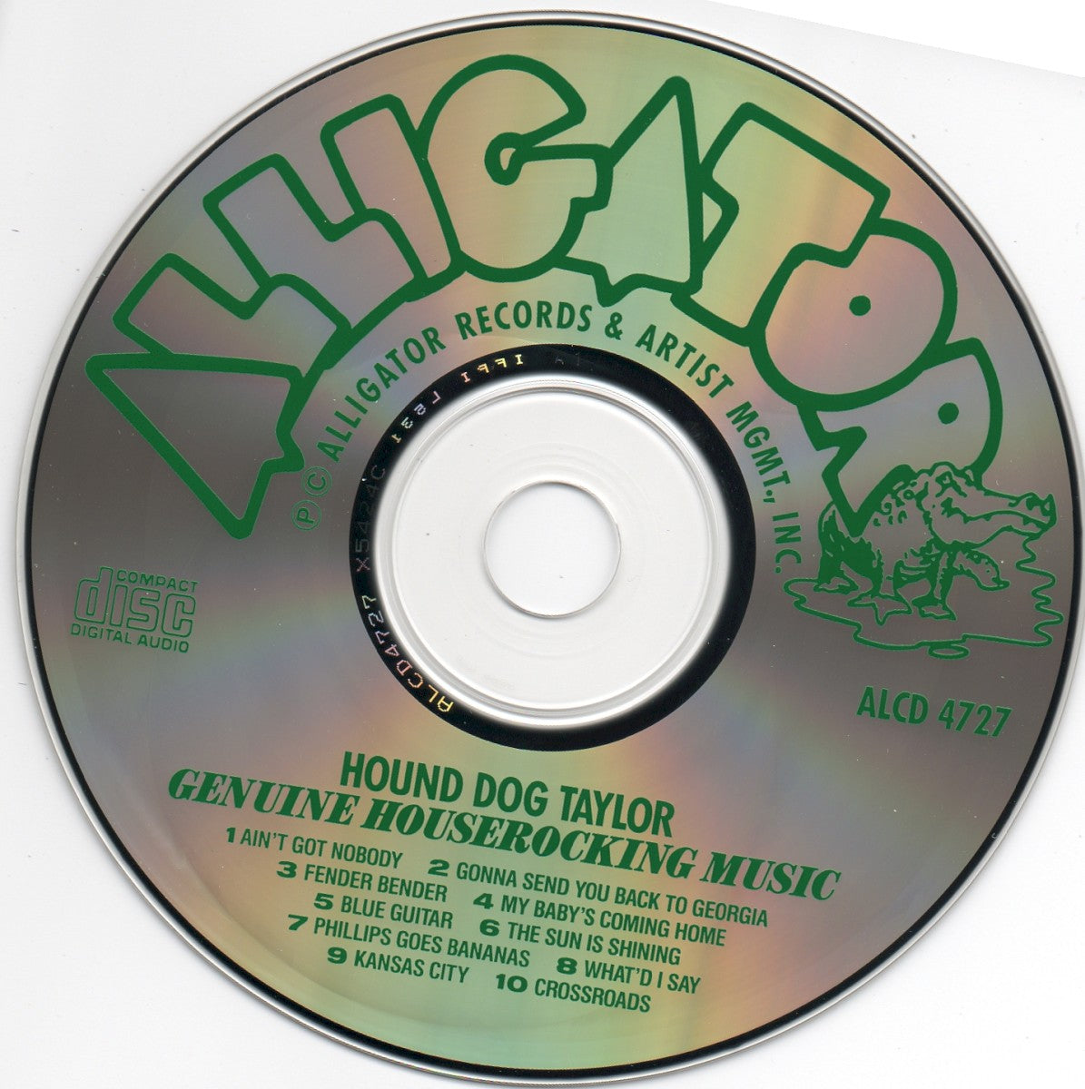Label Disc: Hound Taylor Dog – Genuine Houserocking Music CD | Relix