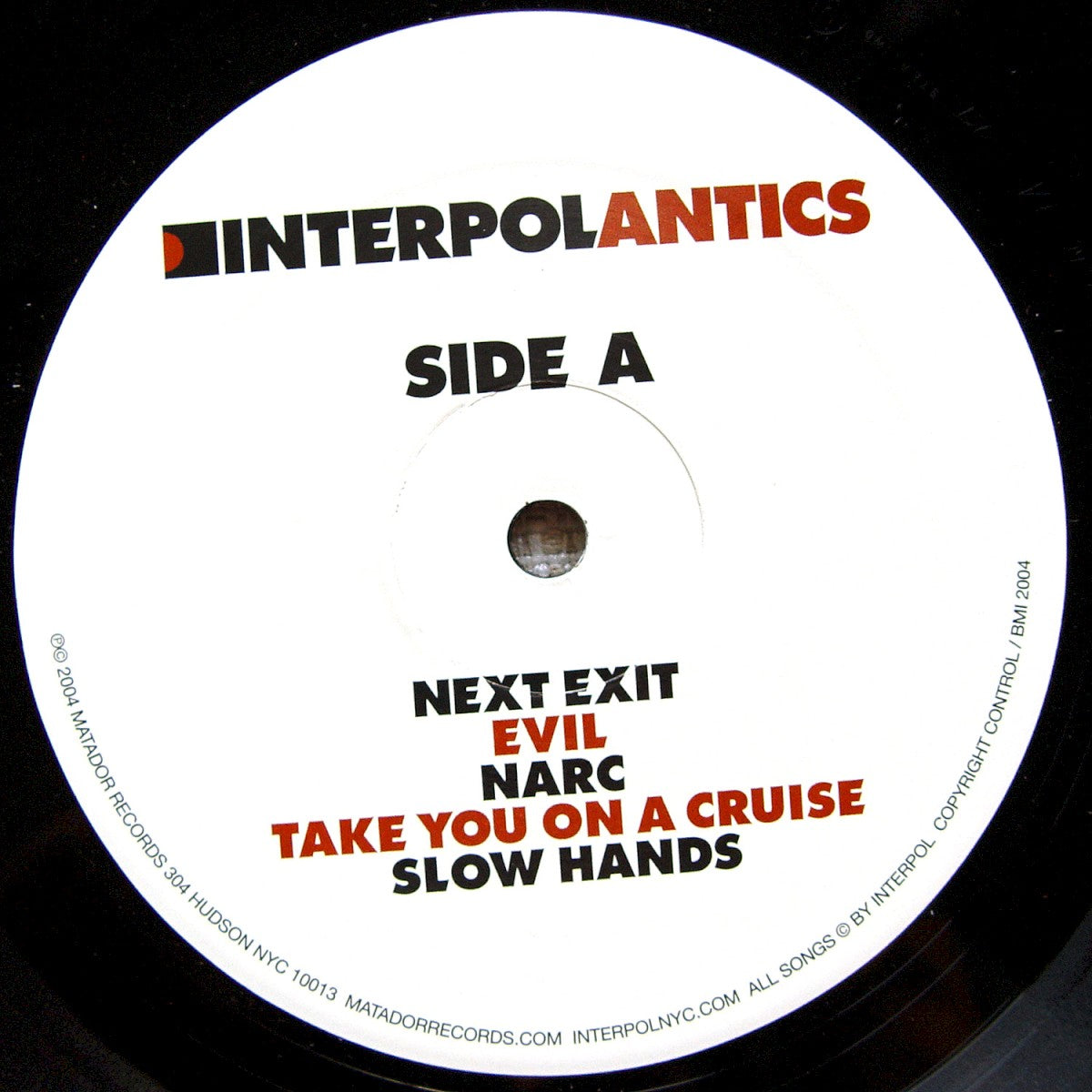 Label Disc: Interpol – Antics Vinyl LP | Relix