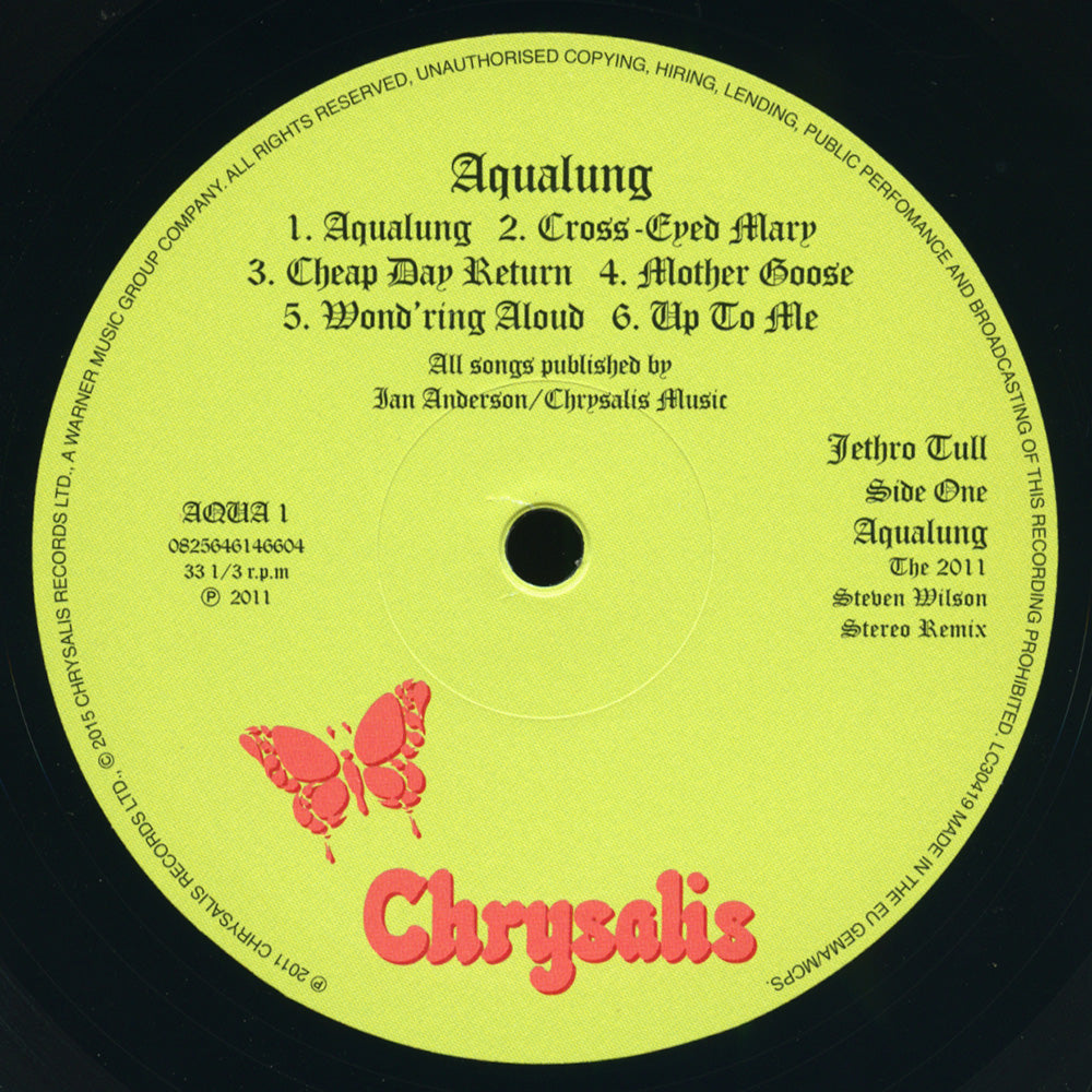 Label Disc: Jethro Tull – Aqualung (Steven Wilson Mix LP Vinyl) Vinyl LP | Relix