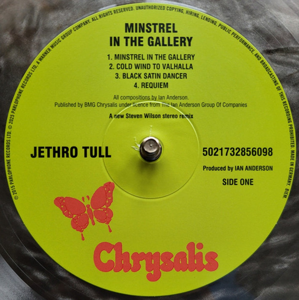 Label Disc: Jethro Tull – Minstrel In The Gallery (Rktbr25, Aniv, Bme LP Vinyl) Vinyl LP | Relix