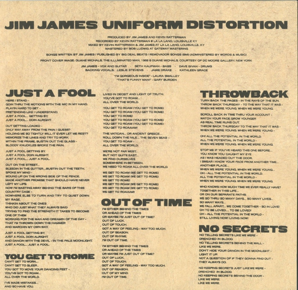 Label Disc: Jim James – Uniform Distortion Vinyl LP | Relix