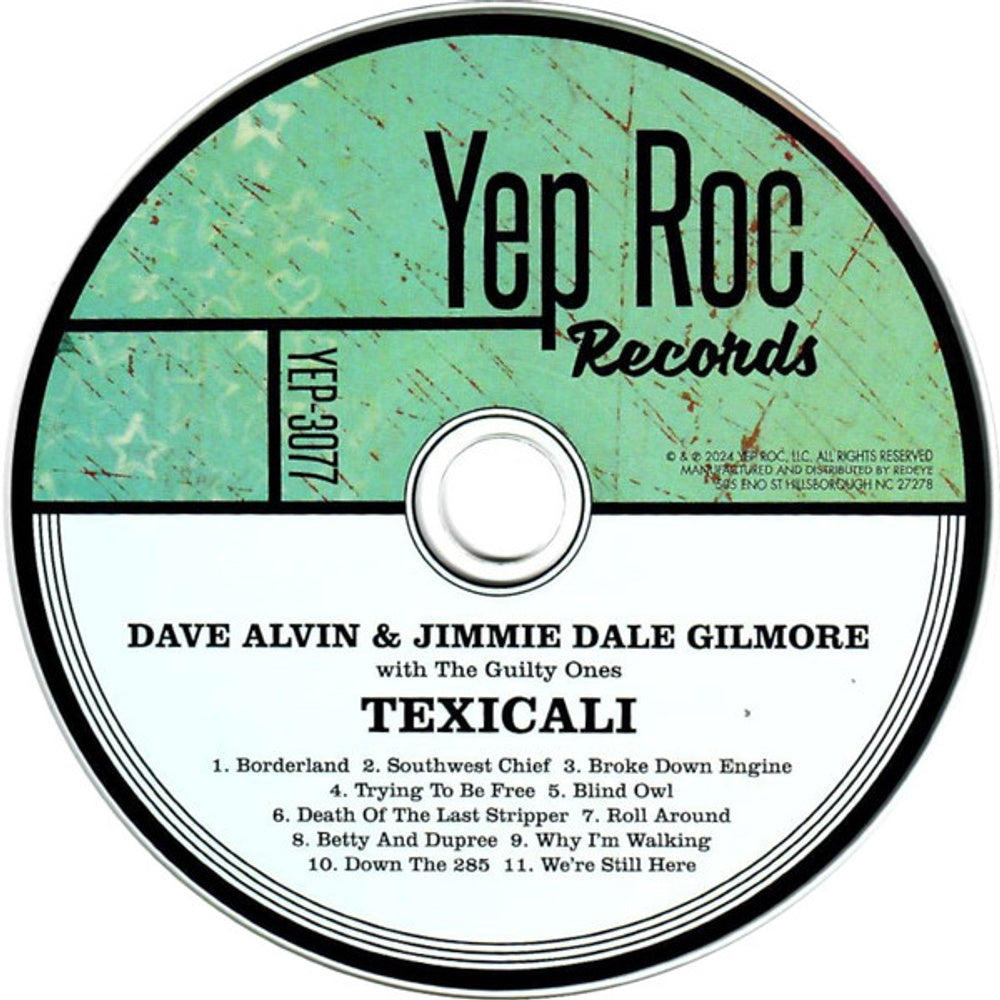 Label Disc: Jimmie Dale Gilmore – Texicali (With Booklet, Digipak CD) CD | Relix