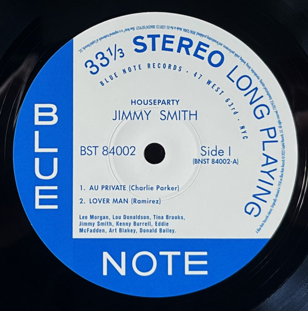 Label Disc: Jimmy Smith – House Party (Blue Note Classic Vinyl Edition) Vinyl LP | Relix