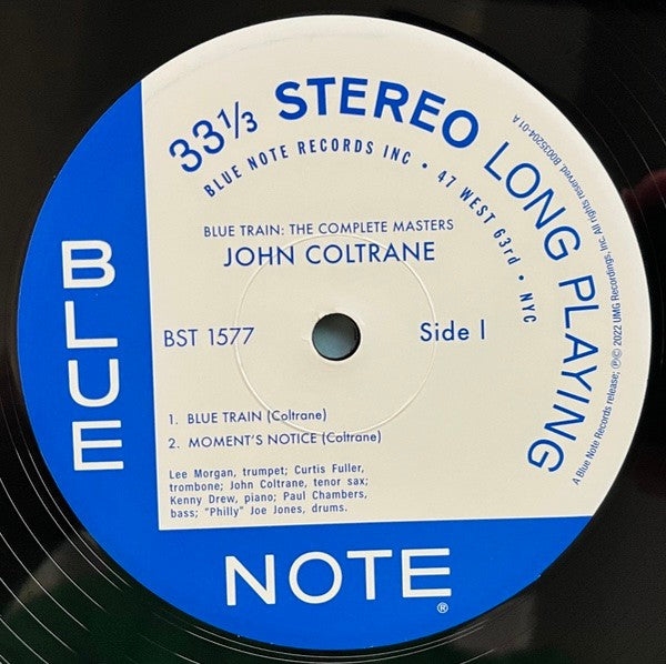Label Disc: John Coltrane – Blue Train: The Complete Masters (Blue Note Tone Poet Series, Stereo LP Vinyl) Vinyl LP | Relix
