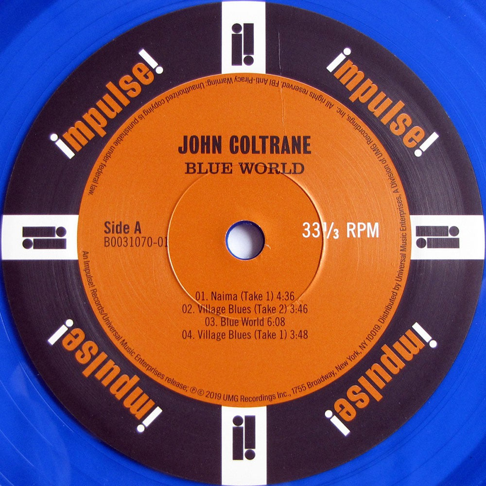 Label Disc: John Coltrane – Blue World Vinyl LP | Relix