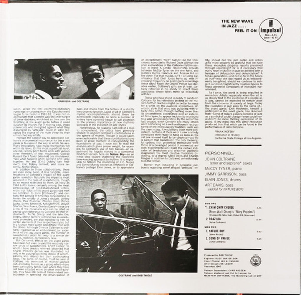 Label Disc: John Coltrane – John Coltrane Quartet Plays (180 Gram LP Vinyl) Vinyl LP | Relix