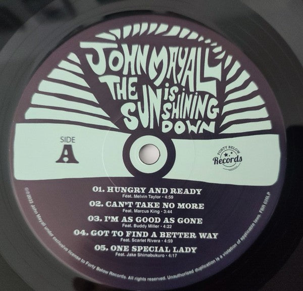 Label Disc: John Mayall – The Sun is Shining Down Vinyl LP | Relix