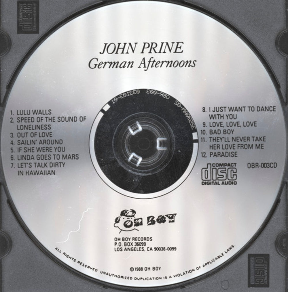 Label Disc: John Prine – German Afternoon CD | Relix
