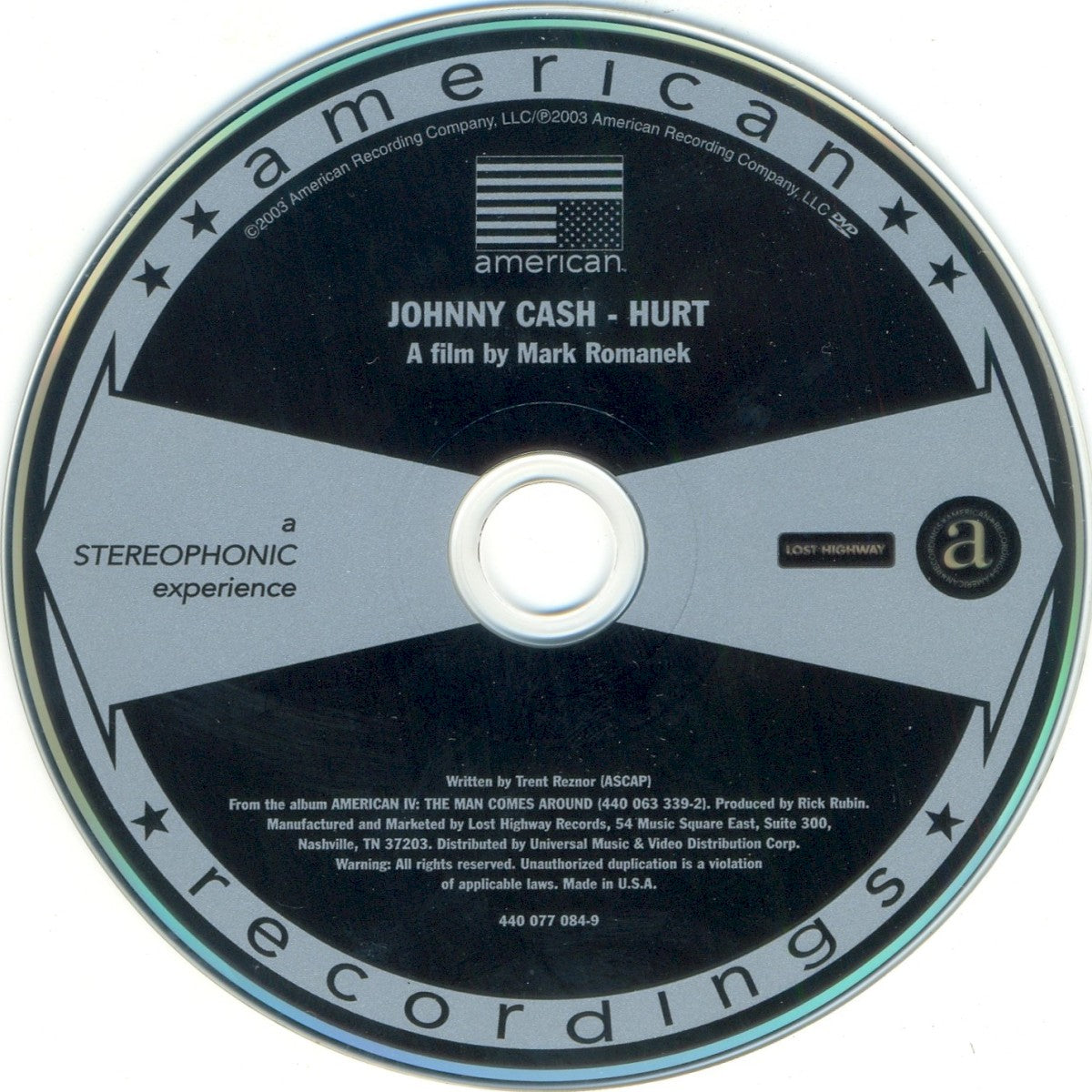 Label Disc: Johnny Cash – American 4: The Man Comes Around CD | Relix