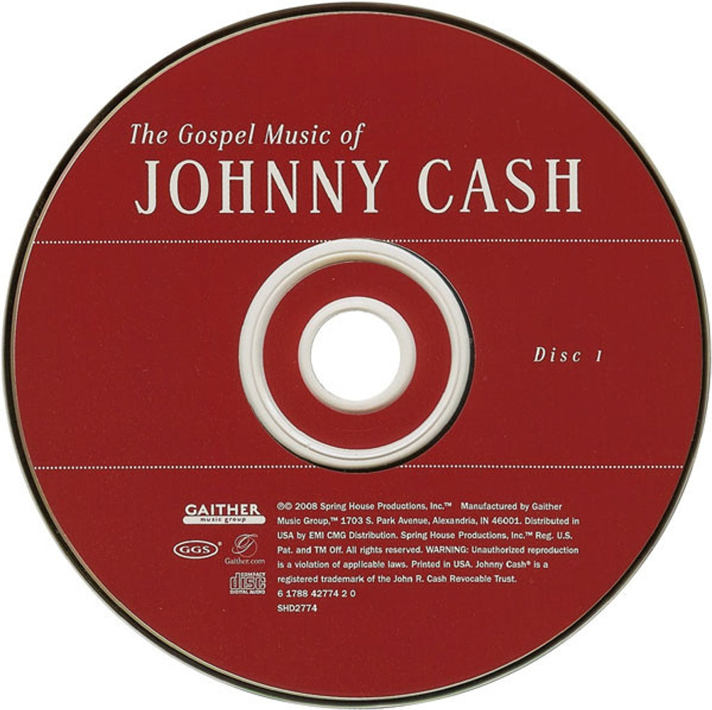Label Disc: Johnny Cash/Willie Nelson/George Jones – The Gospel Music Of Johnny Cash (2-CD) CD | Relix