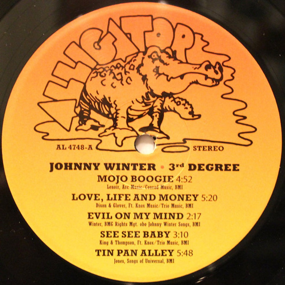 Label Disc: Johnny Winter – 3rd Degree (Ofgv LP Vinyl) Vinyl LP | Relix
