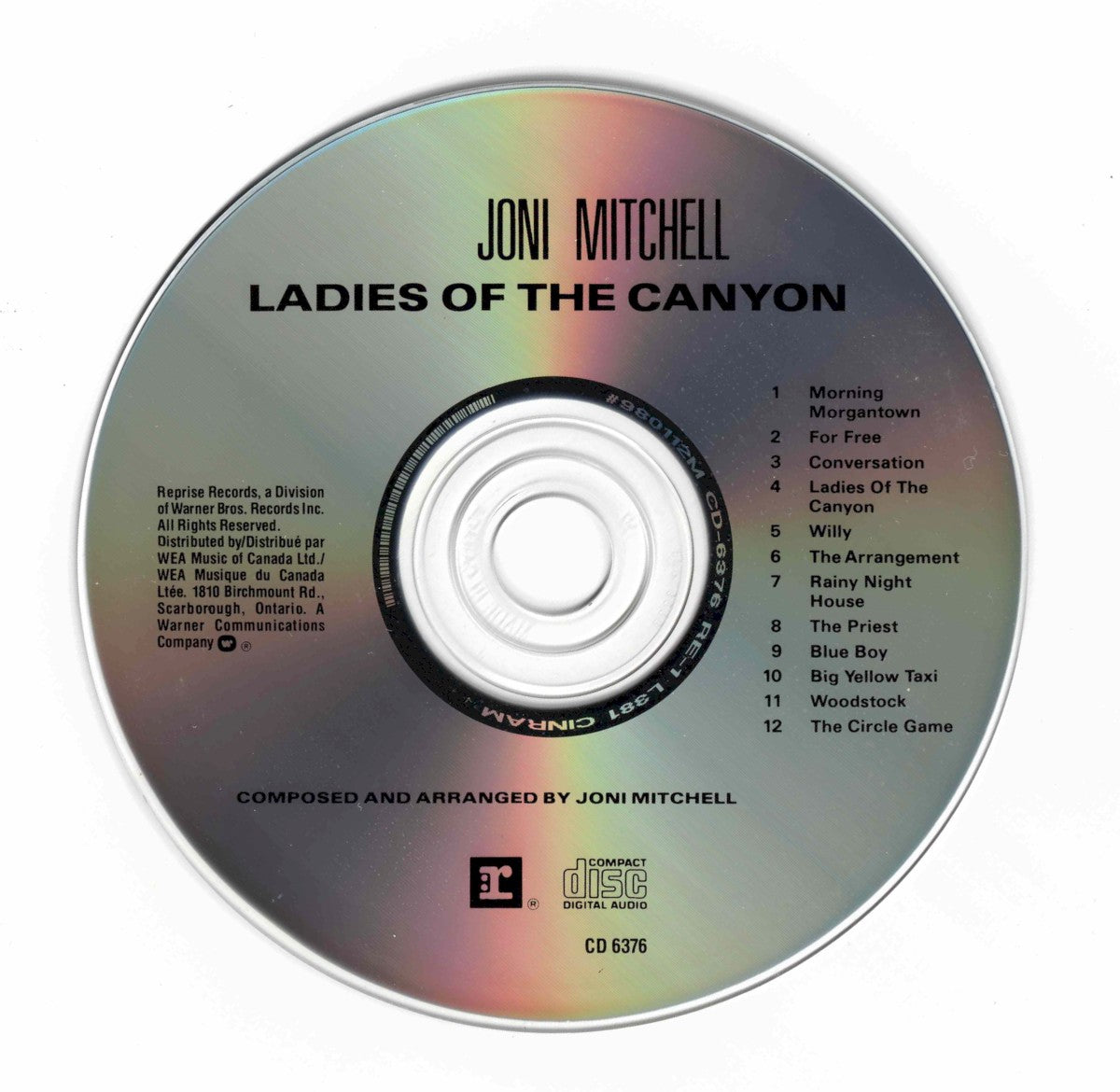 Label Disc: Joni Mitchell – Ladies of the Canyon CD | Relix