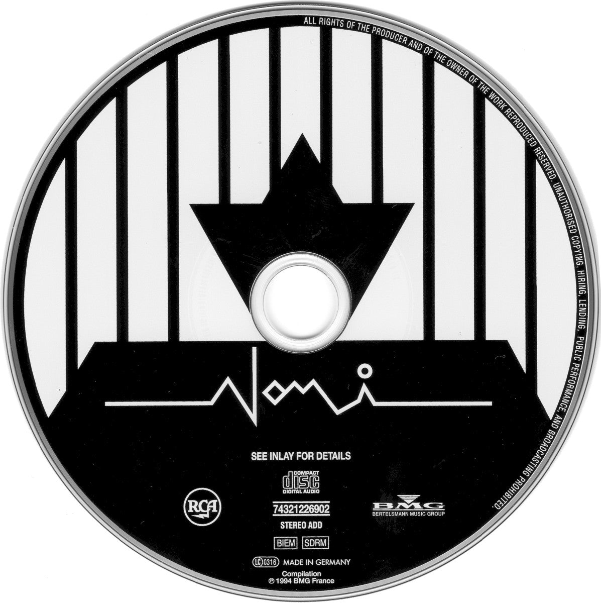 Label Disc: Klaus Nomi – Klaus Nomi CD | Relix