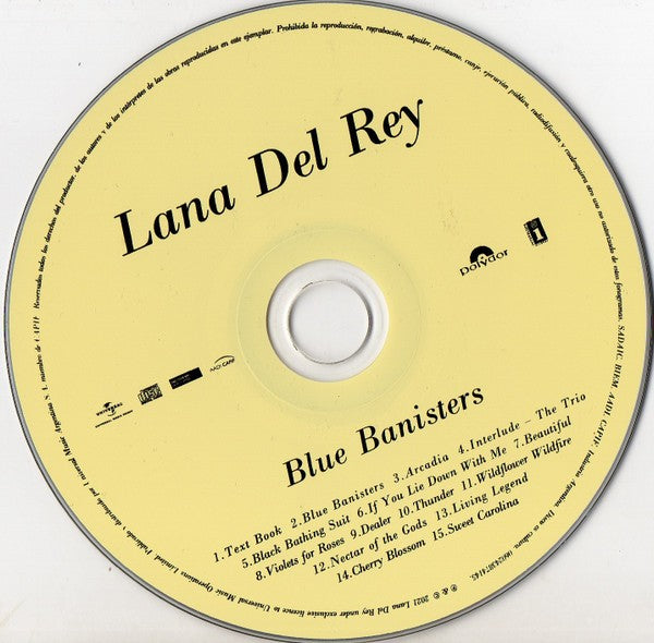 Label Disc: Lana Del Rey – Blue Banisters (CD) CD | Relix