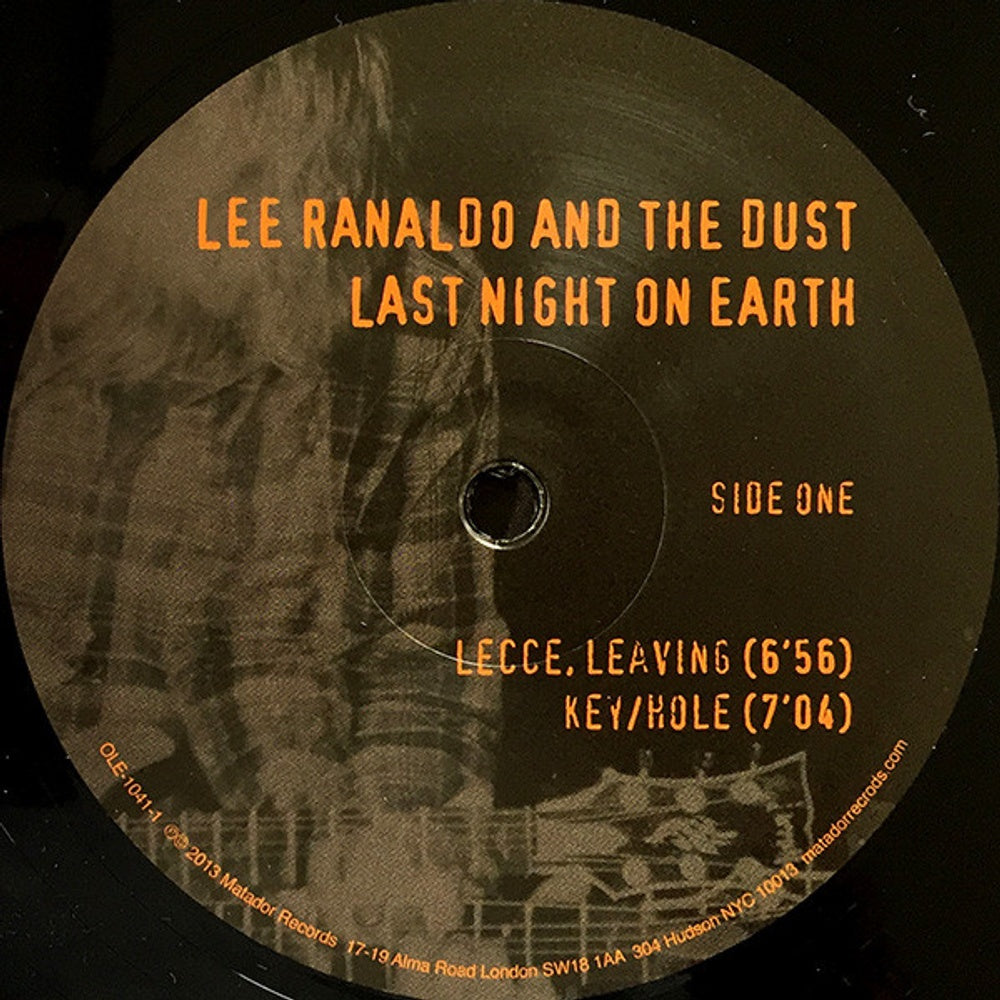 Label Disc: Lee Ranaldo & The Dust – Last Night On Earth Vinyl LP | Relix