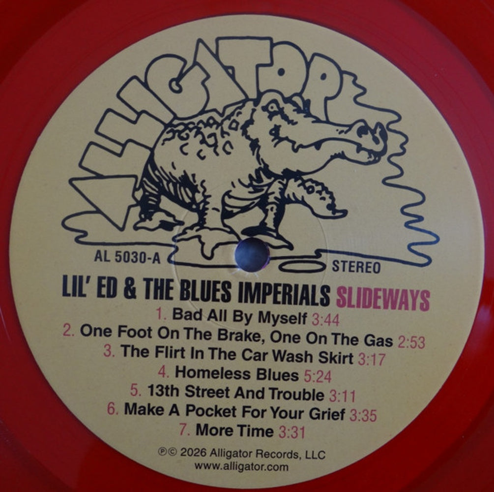 Label Disc: Lil Ed / Blues Imperials – Slideways (Clear, Red LP Vinyl) Vinyl LP | Relix