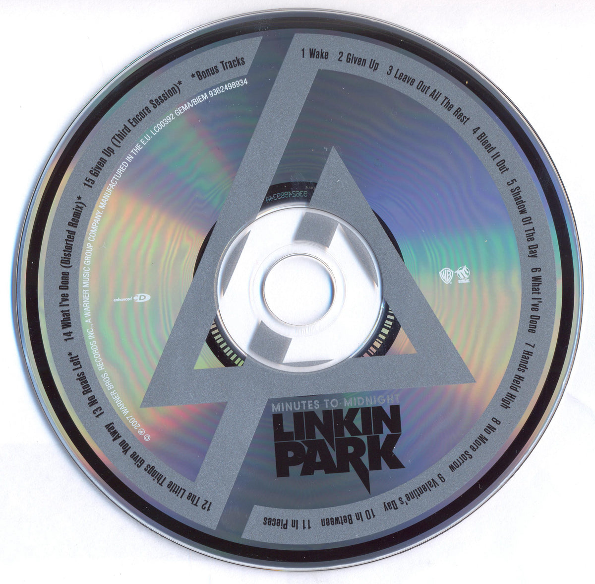 Label Disc: Linkin Park – Minutes to Midnight (Tour Edition, PA CD) CD | Relix