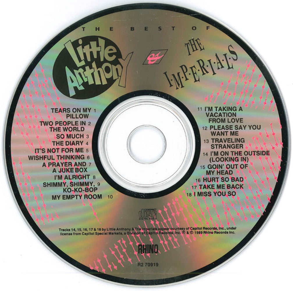 Label Disc: Little Anthony & Imperials – Best of CD | Relix