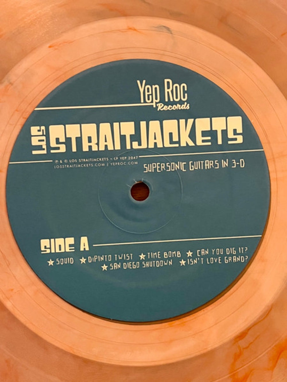 Label Disc: Los Straitjackets – Supersonic Guitars In 3-D (Blue, Colored, Clear LP Vinyl) Vinyl LP | Relix