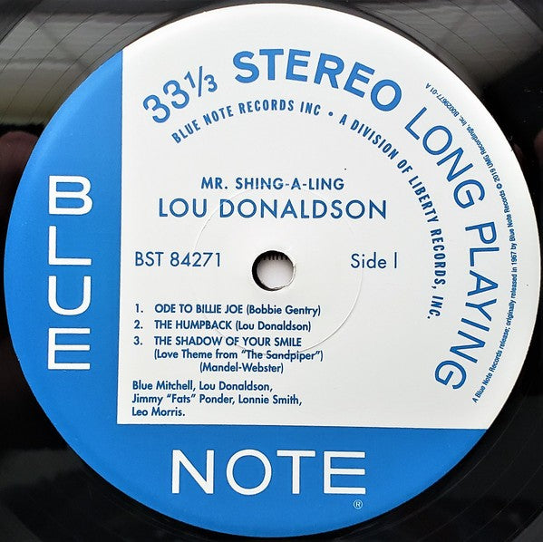 Label Disc: Lou Donaldson – Mr Shing-A-Ling (180 Gram LP Vinyl) Vinyl LP | Relix