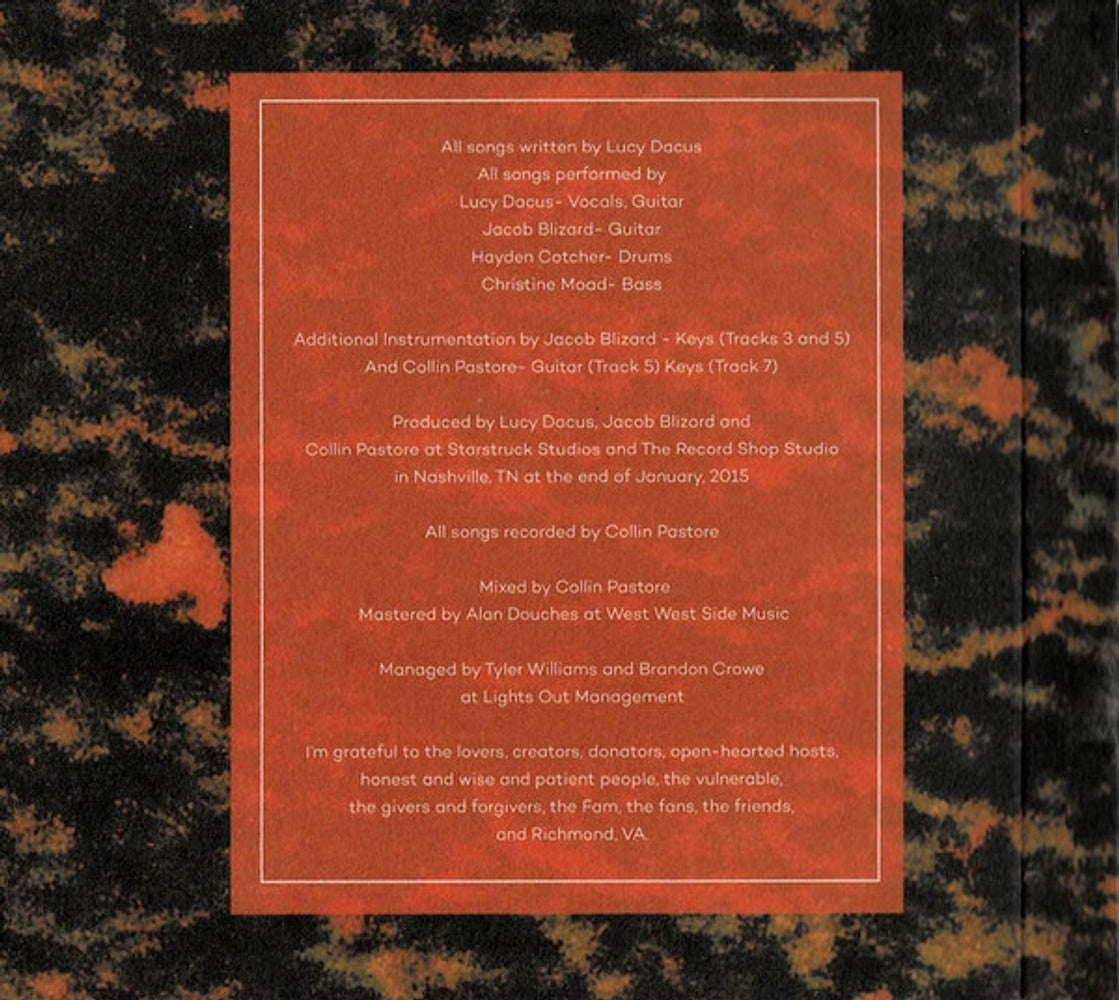 Label Disc: Lucy Dacus – No Burden CD | Relix
