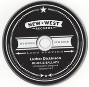 Label Disc: Luther Dickinson – Blues & Ballads (A Folksinger's Songbook) Volumes I & II CD | Relix