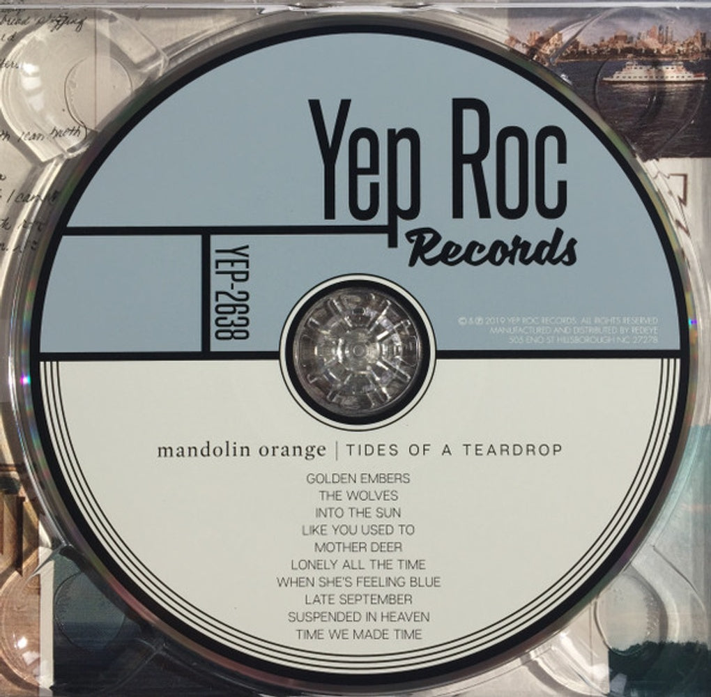 Label Disc: Mandolin Orange – Tides Of A Teardrop (Standard Edition CD) CD | Relix