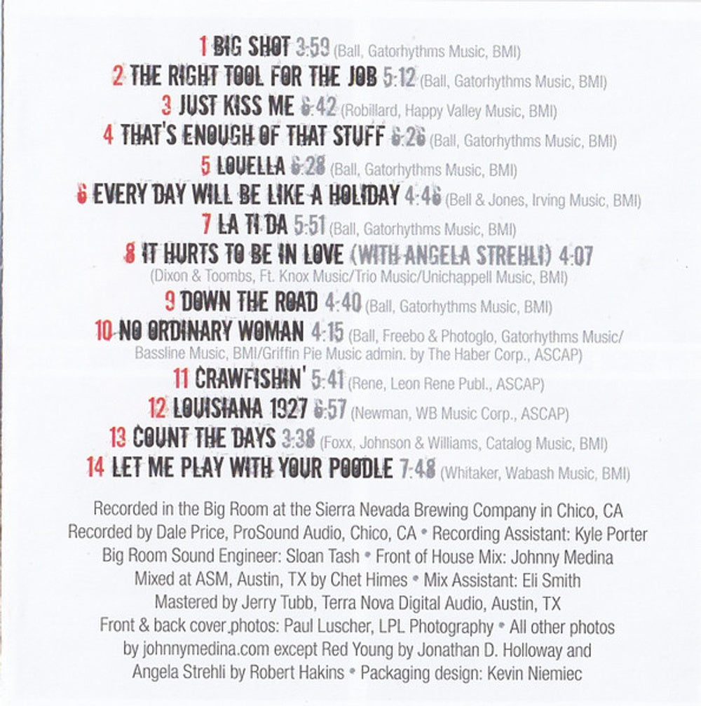 Label Disc: Marcia Ball – Marcia Ball Live: Down the Road CD | Relix