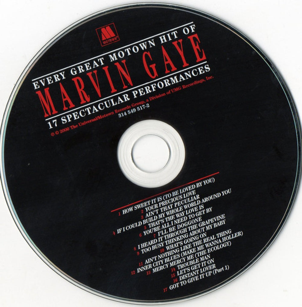 Label Disc: Marvin Gaye – Every Great Motown Hit of Marvin Gaye (CD) CD | Relix