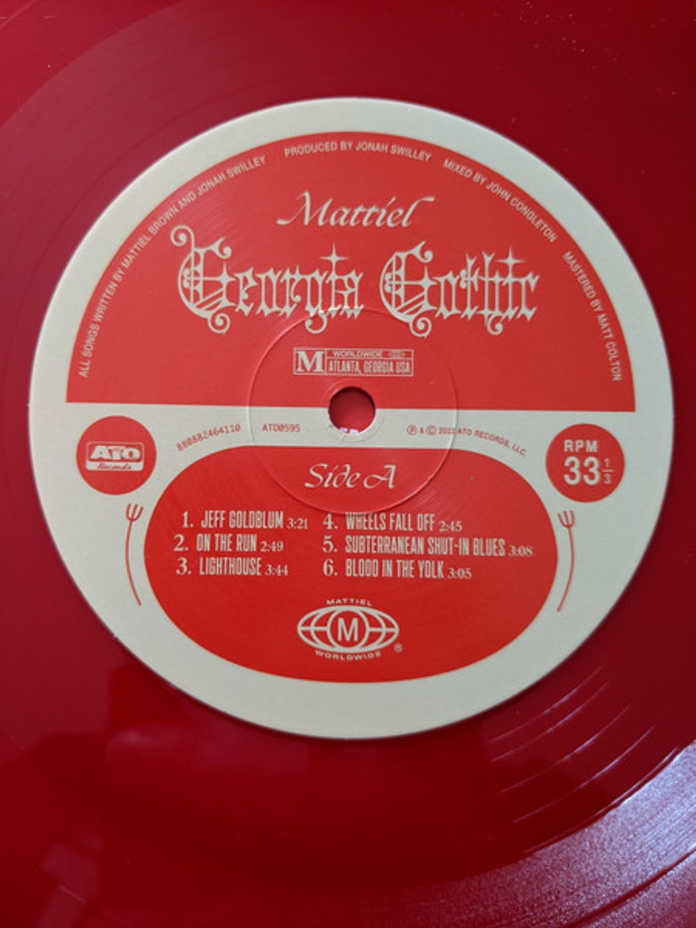 Label Disc: Mattiel – Georgia Gothic (Red Opaque LP Vinyl) Vinyl LP | Relix