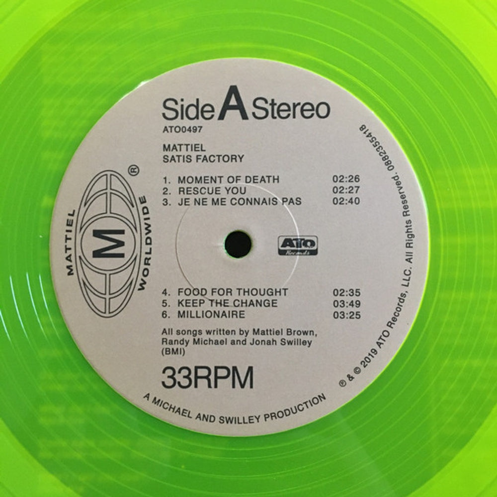 Label Disc: Mattiel – Satis Factory (Yellow LP Vinyl) Vinyl LP | Relix