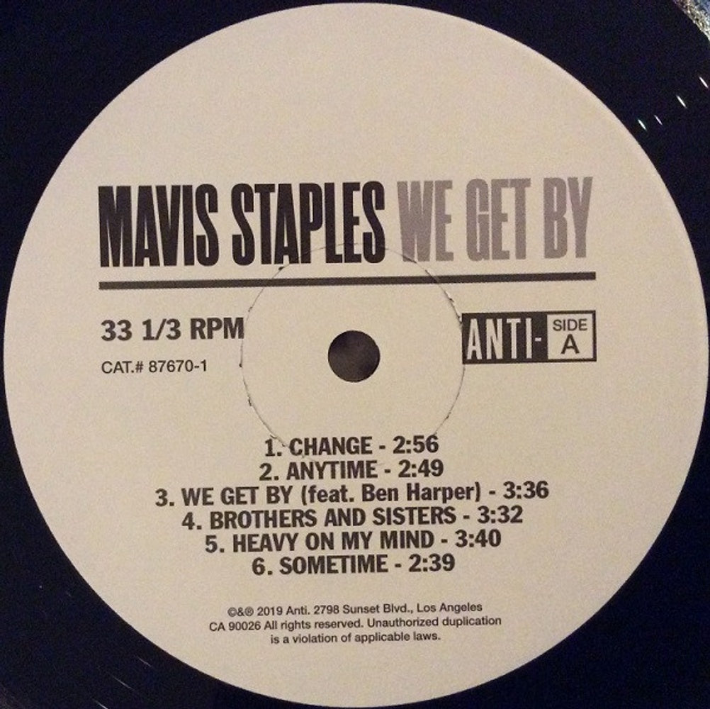 Label Disc: Mavis Staples – We Get By Vinyl LP | Relix