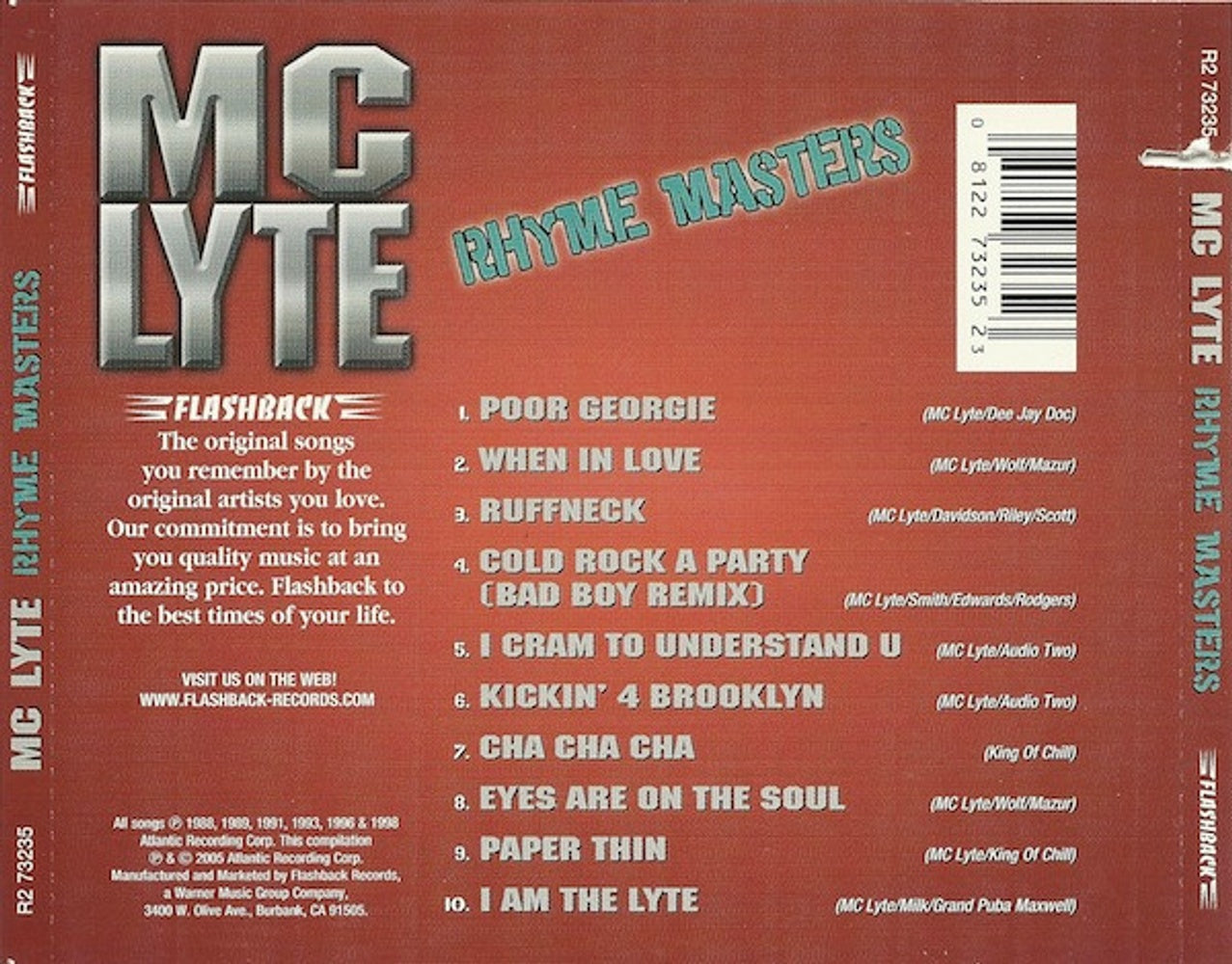 Label Disc: Mc Lyte – Rhyme Masters CD | Relix