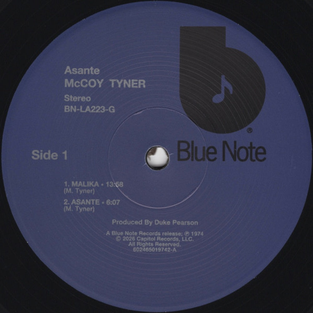 Label Disc: McCoy Tyner – Asante (Blue Note Tone Poet Edition, 180 Gram LP Vinyl) Vinyl LP | Relix