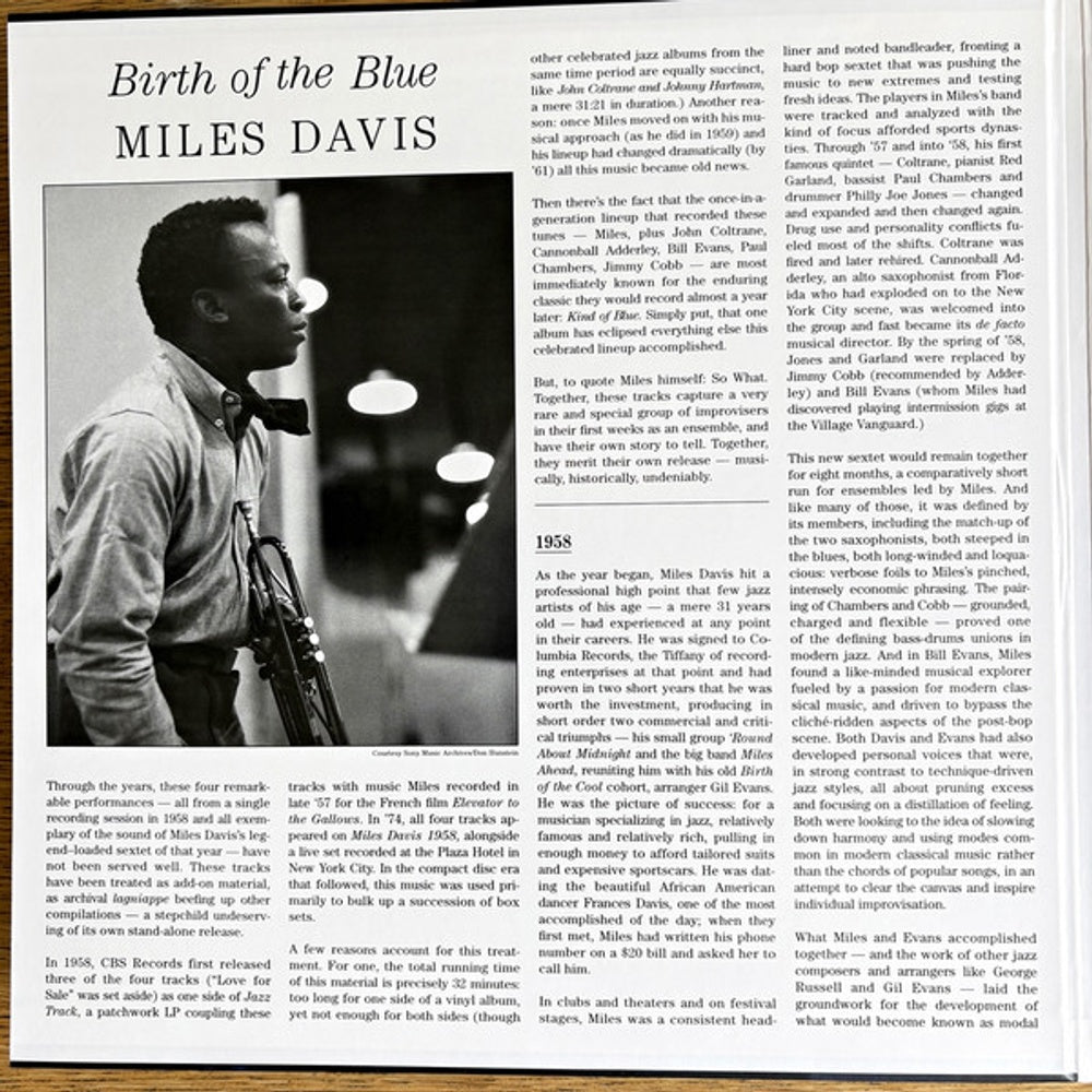 Label Disc: Miles Davis – Birth Of The Blue (180 Gram LP Vinyl) Vinyl LP | Relix