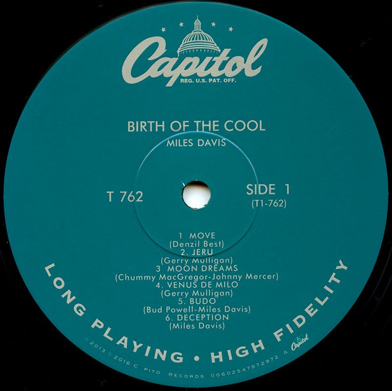 Label Disc: Miles Davis – Birth Of The Cool Vinyl LP | Relix