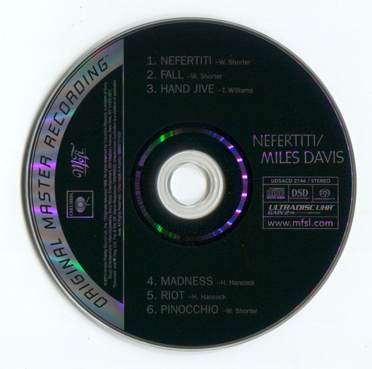 Label Disc: Miles Davis – Nefertiti CD | Relix