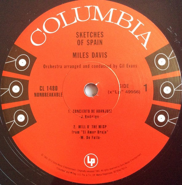 Label Disc: Miles Davis – Sketches Of Spain (Mono LP Vinyl) Vinyl LP | Relix