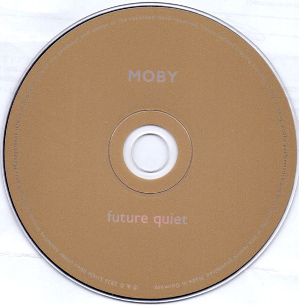 Label Disc: Moby – Future Quiet CD | Relix
