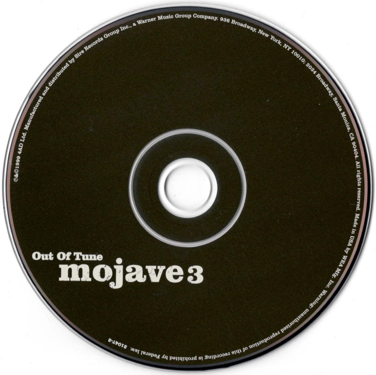 Label Disc: Mojave 3 – Out Of Tune CD | Relix
