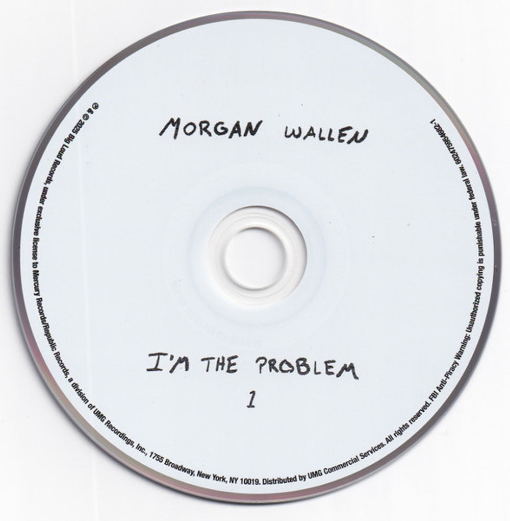 Label Disc: Morgan Wallen – I'm The Problem (CD) CD | Relix