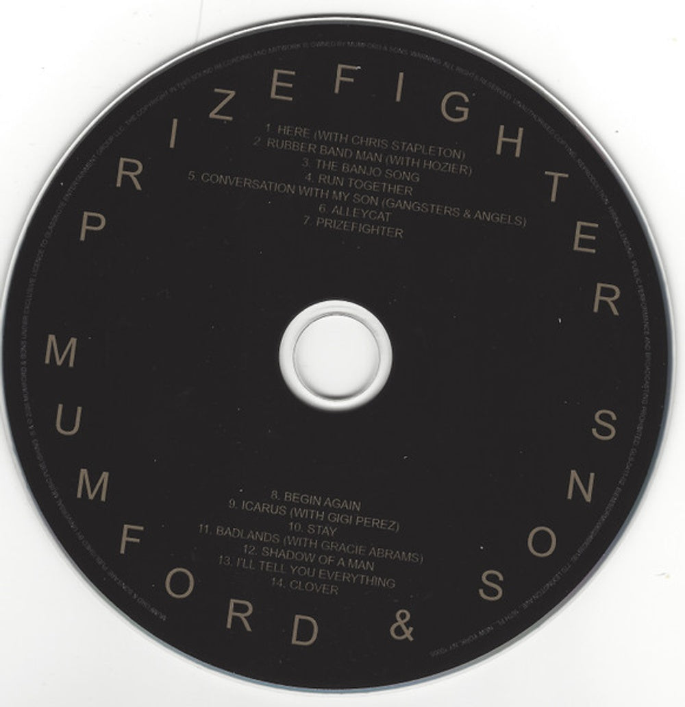 Label Disc: Mumford & Sons – Prizefighter CD | Relix