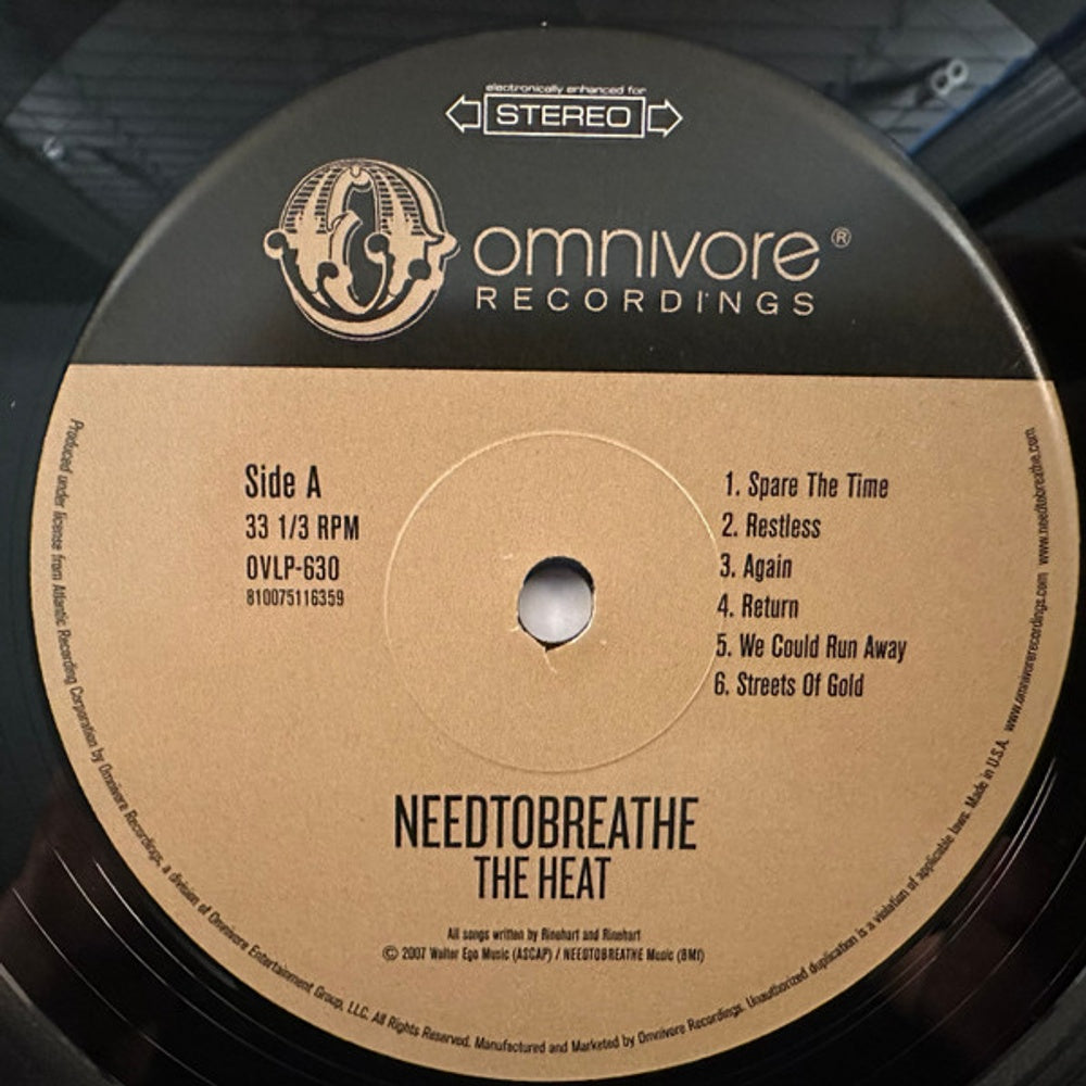 Label Disc: NEEDTOBREATHE – Heat Vinyl LP | Relix