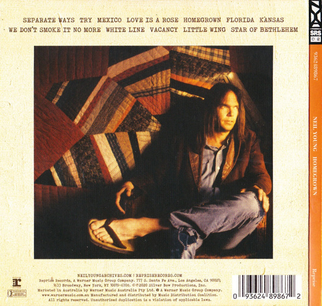 Label Disc: Neil Young – Homegrown CD | Relix