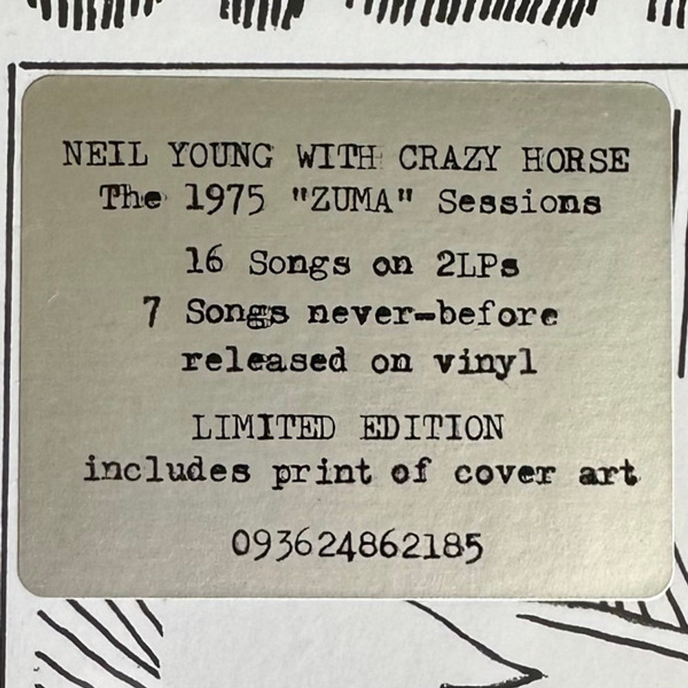Label Disc: Neil Young with Crazy Horse – Dume (2-LP Vinyl) Vinyl LP | Relix