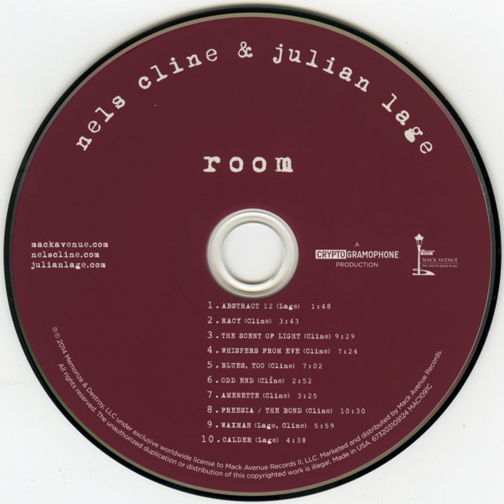 Label Disc: Nels Cline – Room CD | Relix