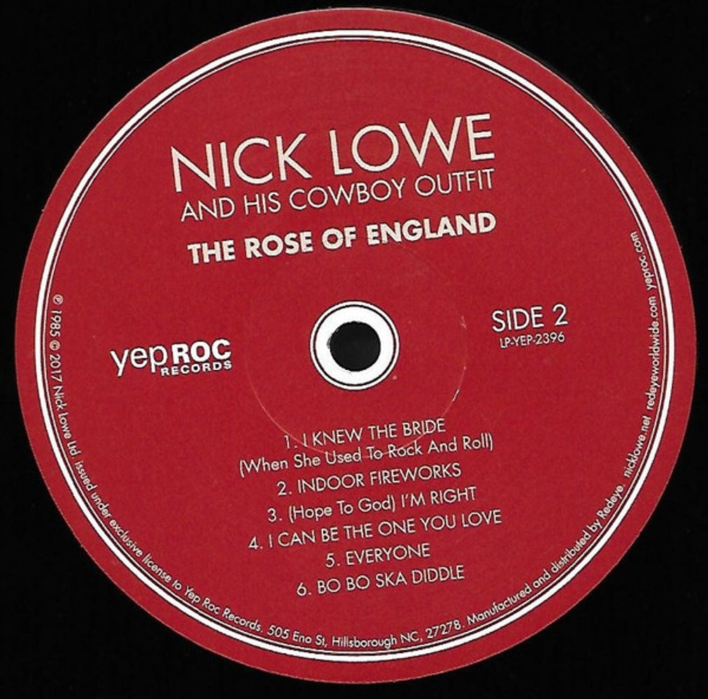 Label Disc: Nick Lowe – Rose Of England Vinyl LP | Relix