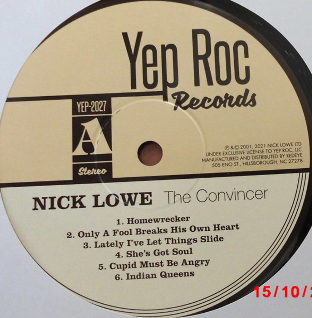 Label Disc: Nick Lowe – The Convincer Vinyl LP | Relix